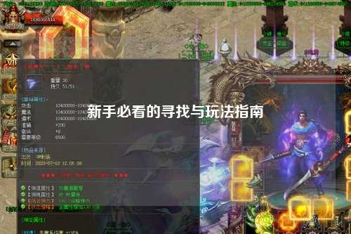 新手必看的寻找与玩法指南