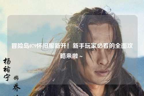 冒险岛079怀旧服新开!新手玩家必看的全面攻略来啦~✨