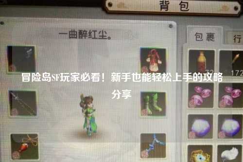 冒险岛SF玩家必看！新手也能轻松上手的攻略分享✨