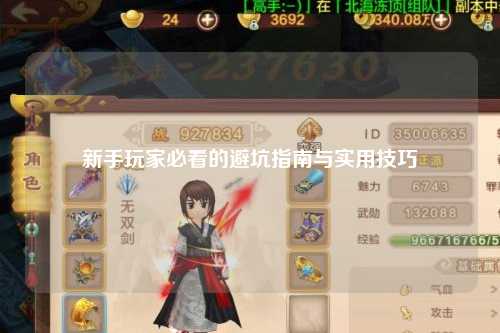 新手玩家必看的避坑指南与实用技巧