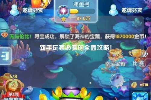 新手玩家必看的全面攻略！