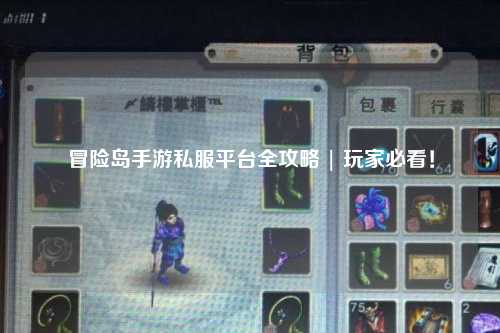 冒险岛手游私服平台全攻略 | 玩家必看!