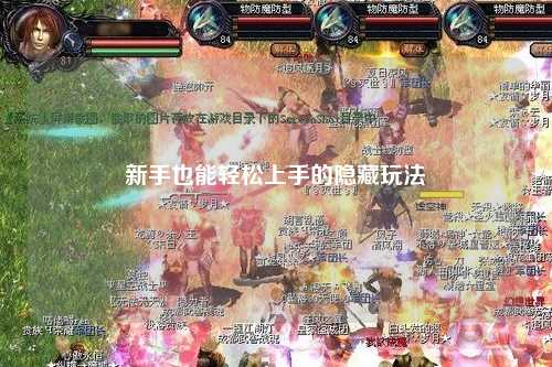 新手也能轻松上手的隐藏玩法