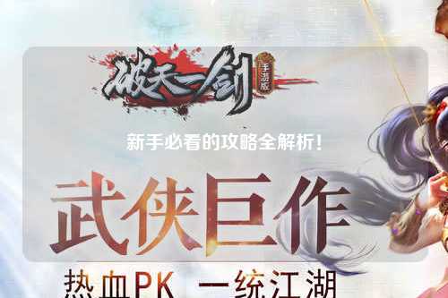 新手必看的攻略全解析!