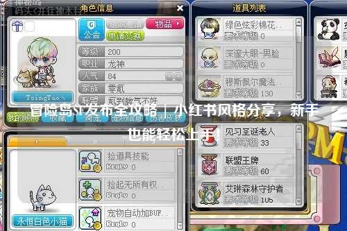 冒险岛SF发布全攻略 | 小红书风格分享，新手也能轻松上手！