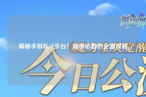 揭秘手游私SF平台!新手必看的全面攻略