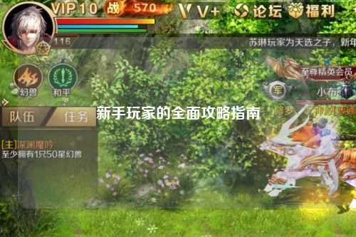 新手玩家的全面攻略指南