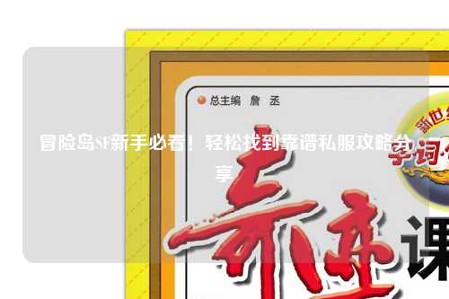 冒险岛SF新手必看!轻松找到靠谱私服攻略分享✨