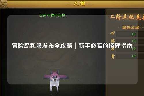 冒险岛私服发布全攻略|新手必看的搭建指南