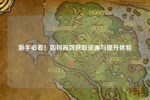 新手必看!如何高效获取资源与提升体验
