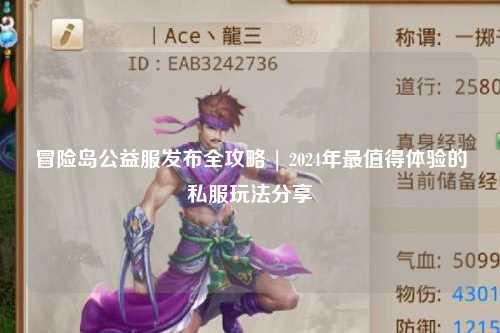 冒险岛公益服发布全攻略 | 2024年最值得体验的私服玩法分享✨